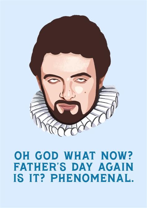 Blackadder Fathers Day Card Thortful