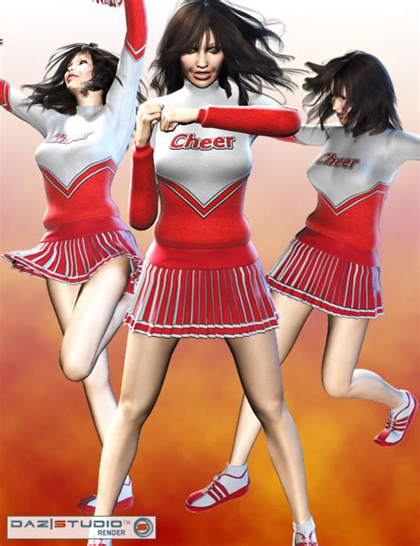 Cheerleader Poses For V Daz D
