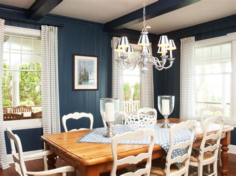Blue Country Style Dining Room Hgtv