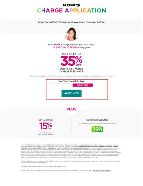 Kohl's card benefits and perks. My Kohl s Charge Card Application