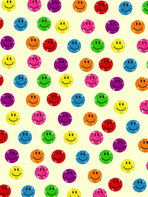 Smiley Face Background Aesthetic Smiley Face Sticker In 2020 Kolpaper