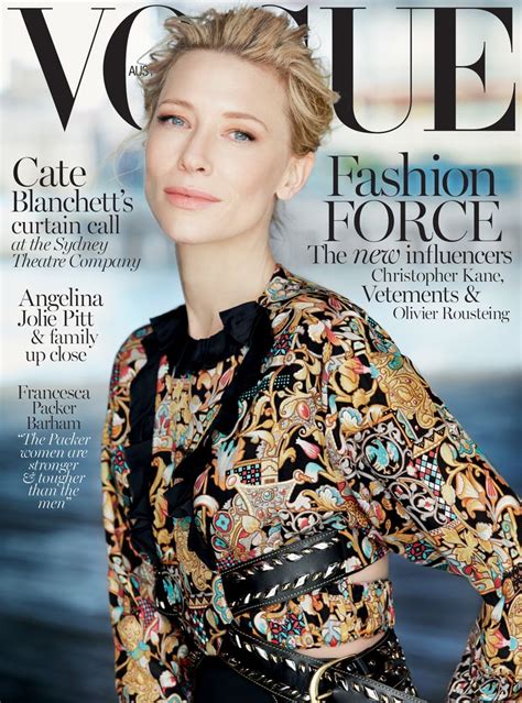 Best Cover Magazine Cate Blanchett For Vogue Australia December 2015