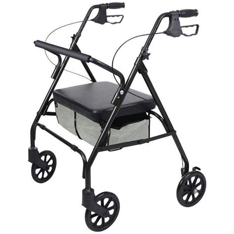 Bariatric 4 Wheel Walker With Seat By Vive Health