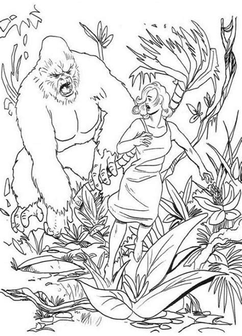 Search images from huge database containing over 620,000 coloring pages. Ann Darrow Try To Escape From King Kong Coloring Pages ...