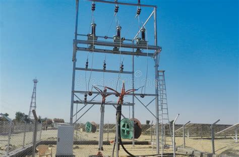 11 Kv Four Pole Structure For Transmission Line Used For Solar Plant
