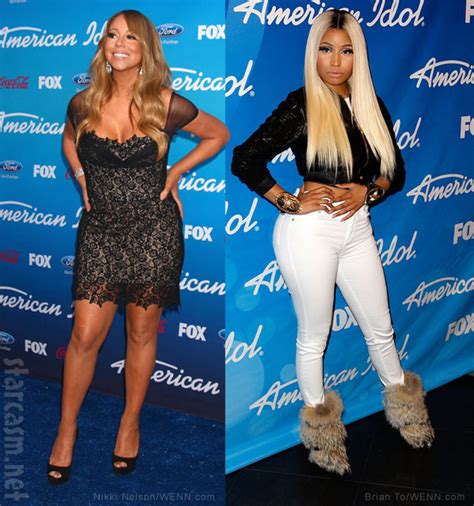 mariah carey and nicki minaj both announce they re leaving american idol today