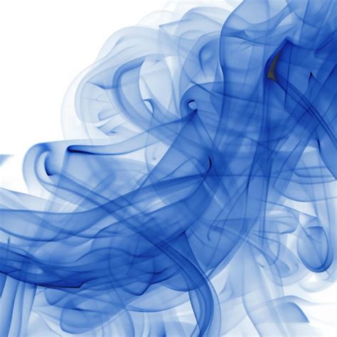 Premium Ai Image Blue Smoke In A White Background With A White Background