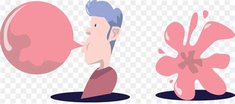 Chewing Gum Bubble Gum Drawing Cartoon Blowing Bubbles Png Download