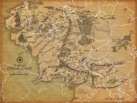 Middle Earth Map Scale