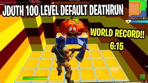 Jduth Reacts To 100 Level Default Deathrun World Record Youtube