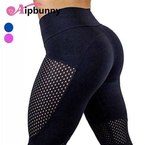 Aipbunny 2018 Hot Sale Women Sexy Hips Push Up Bodybuilding High Waist Patchwork Fitness Wearing