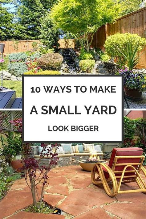 10 Ways To Make Your Small Yard Look Bigger Gardening Viral