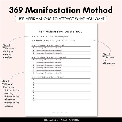 What Is The 369 Method And How To Do It The Millennial Grind