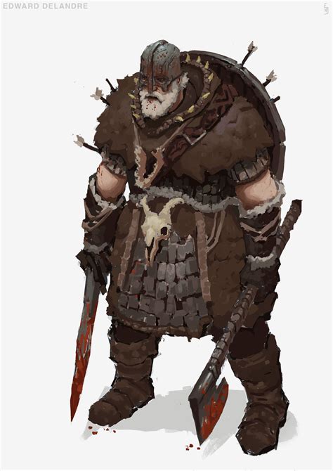 Artstation Character Design Challenge Viking Edward Delandre Viking Character Fantasy