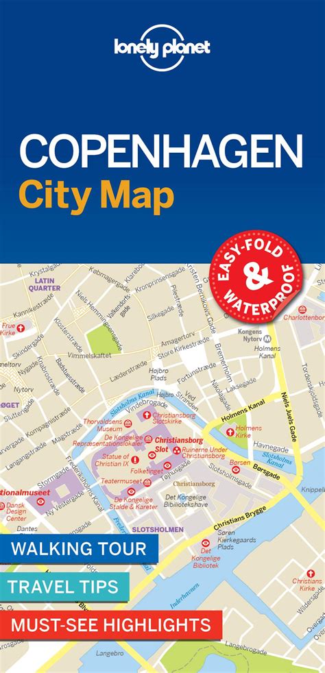 Lonely Planet Copenhagen City Map By Lonely Planet Free Shipping