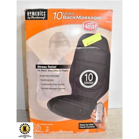 Homedics 10 Motor Back Massager Seat W Heat