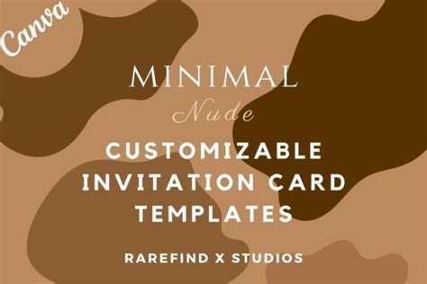 Minimal Nude Card Templates Graphic By Rarefind X Studios Creative Fabrica