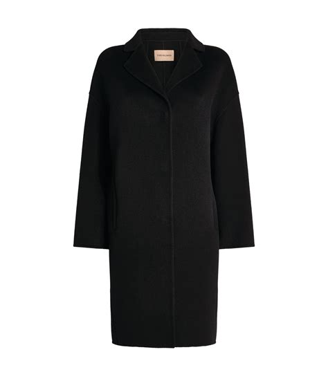 Yves Salomon Black Cashmere Coat Harrods Uk