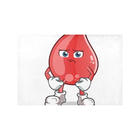 Won't make it any better. Red Blood Drop Sad Hurt Cells Dinning Table Mat Placemat ...