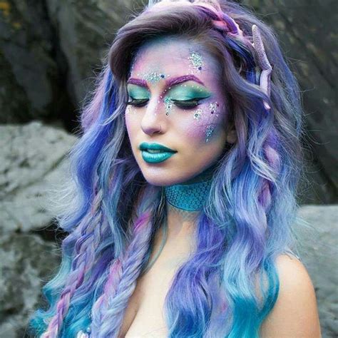just some gorgeous mer makeup mermaid hair mermaid makeup mermaid costume