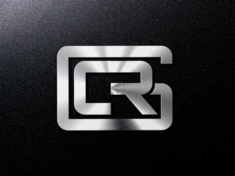 Dribbble Crg Metalic Logo On Black Mockup Lg By Bradley Lancaster
