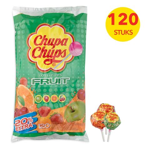 Chupa Chups Lollies Chupa Chups Lollie Fruit Pack Of 120 Chupa