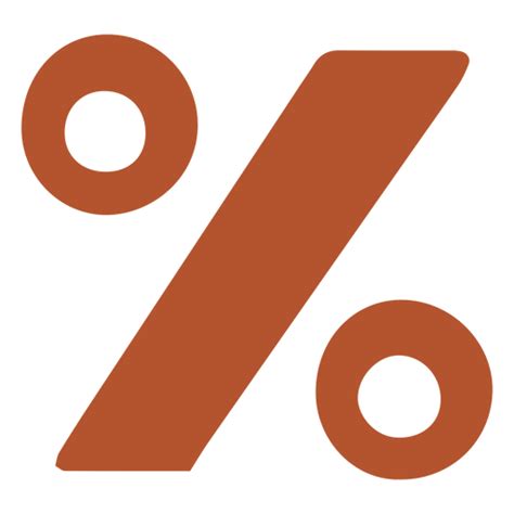 Símbolo De Porcentaje Plano Descargar Pngsvg Transparente