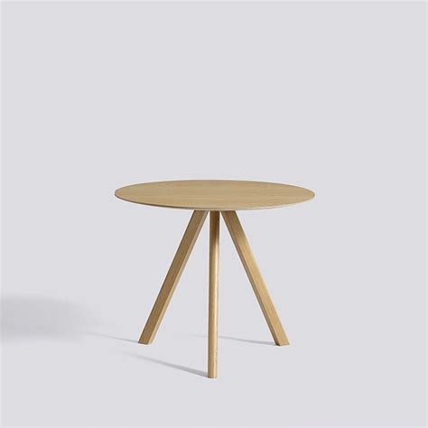 Hay Copenhague Round Table Cph20 90cm Oak Legs Contemporary Table