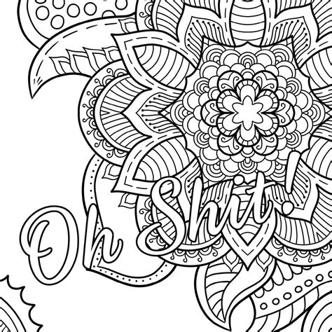 Free Printable Coloring Pages For Adults Swear Words Free Printable