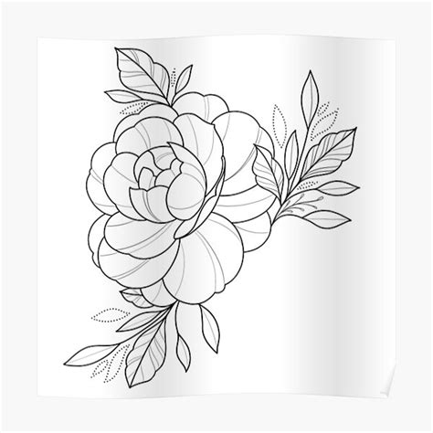 Discover More Than 77 Peony Tattoo Sketch Best Ineteachers