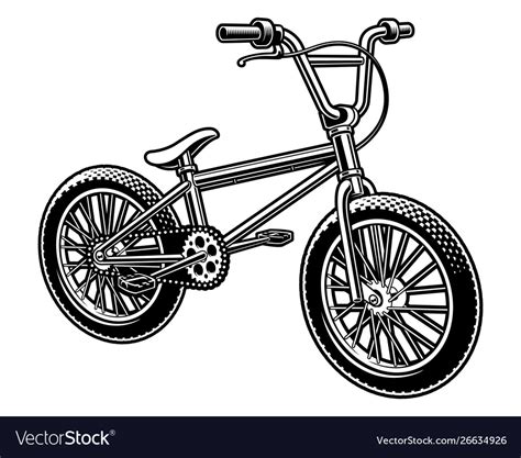 A Bmx Bicycle Royalty Free Vector Image Vectorstock