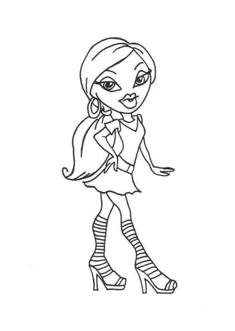 Bratz Dolls Coloring Pages Coloring Home