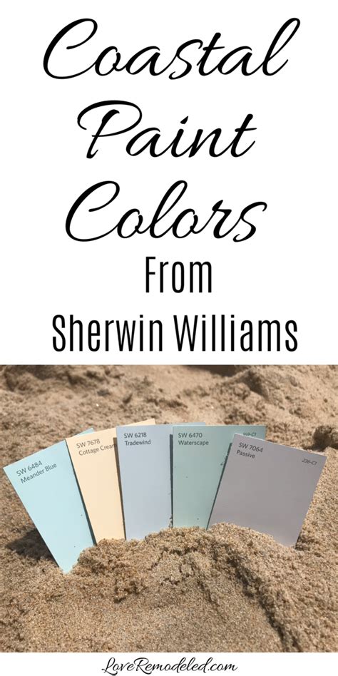 Top Beach House Paint Colors From Sherwin Williams Coastal Paint