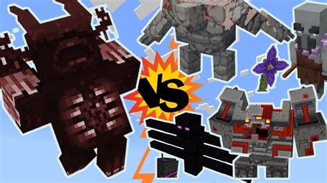 Minecraft Pe Bulky Warden Vs Dungeons Mobs Minecraft Mob Battle