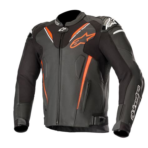 The atem jacket is made from 1.3mm leather and has large accordion stretch panels for rider flexibility and comfort. Alpinestars Atem v3 Leather Jacket Black & Red Fluo ...