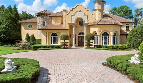 425 Million Lakefront Mansion In Orlando Fl Homes Of The Rich