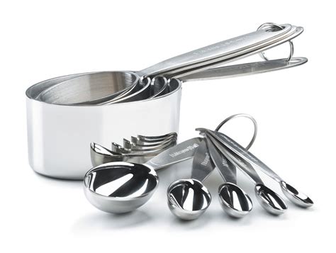 Cuisipro Stainless Steel Measuring Cup And Spoon Set New