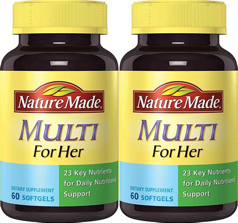 Nature Made Multi For Her 23 Essential Vitamins And Minerals