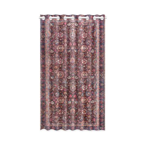 Vintage Floral Persian Rug Pattern New Window Curtain 52 X 84one