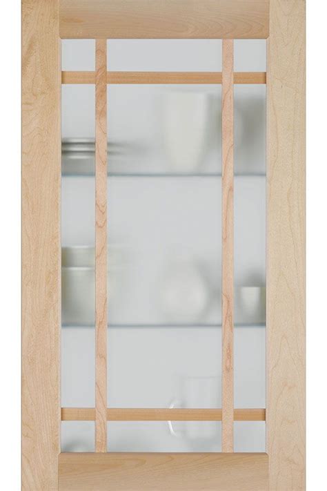 Shaker Mullion Cabinet Door With Frost Glass Homecrest Glass