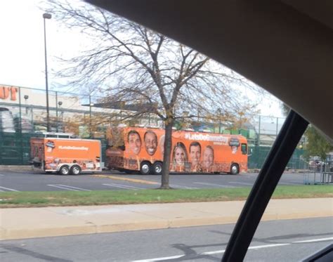 The Home Depot College GameDay Bus Is Literally Parked At Home Depot In South Philly Crossing