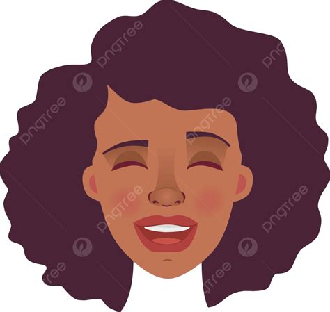 Face Of African Woman Female Cartoon Face Vector Female Cartoon Face