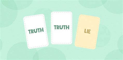 Two Truths And A Lie Ideas 130 Lie Examples