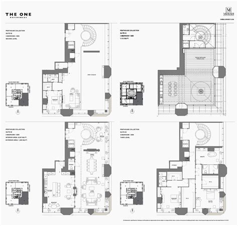 The One Toronto Penthouse Collection Suite 02 Small House Floor Plans