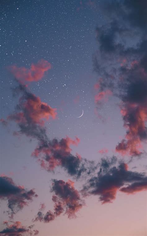 Beautiful Night Sky Iphone Wallpaper Iphone Background Moon Night