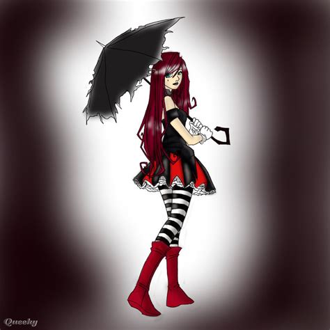 Gothic Girl Color ← An Anime Speedpaint Drawing By Jayceew Queeky