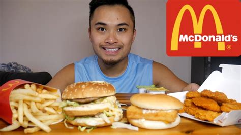 Mcdonalds Mukbang Big Mac Spicy Mcnuggets Youtube