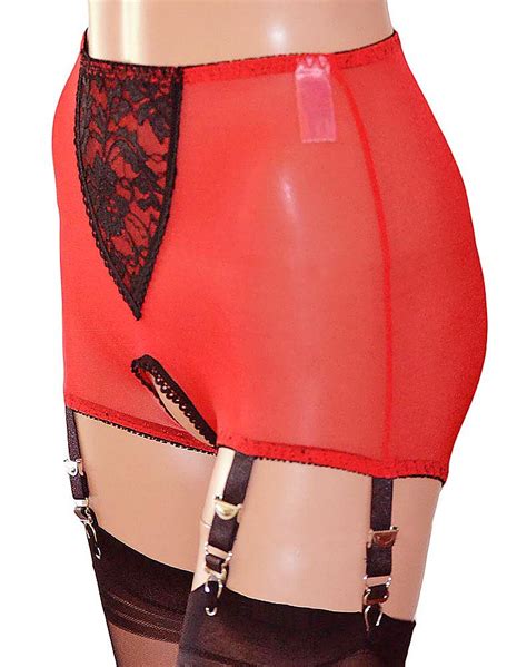 Open Crotch Panty Girdle With Lace Front