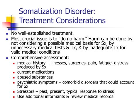 Ppt Somatoform Disorders Powerpoint Presentation Free Download Id