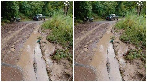 Jalan Provinsi Di Desa Ulak Dabuk Remantai Empat Lawang Sudah Bisa Dilewati Meski Masih Becek